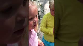 Милые дети кормят попугаев на Львином сафари #naomi #kids #funnybaby #наоми #наоми