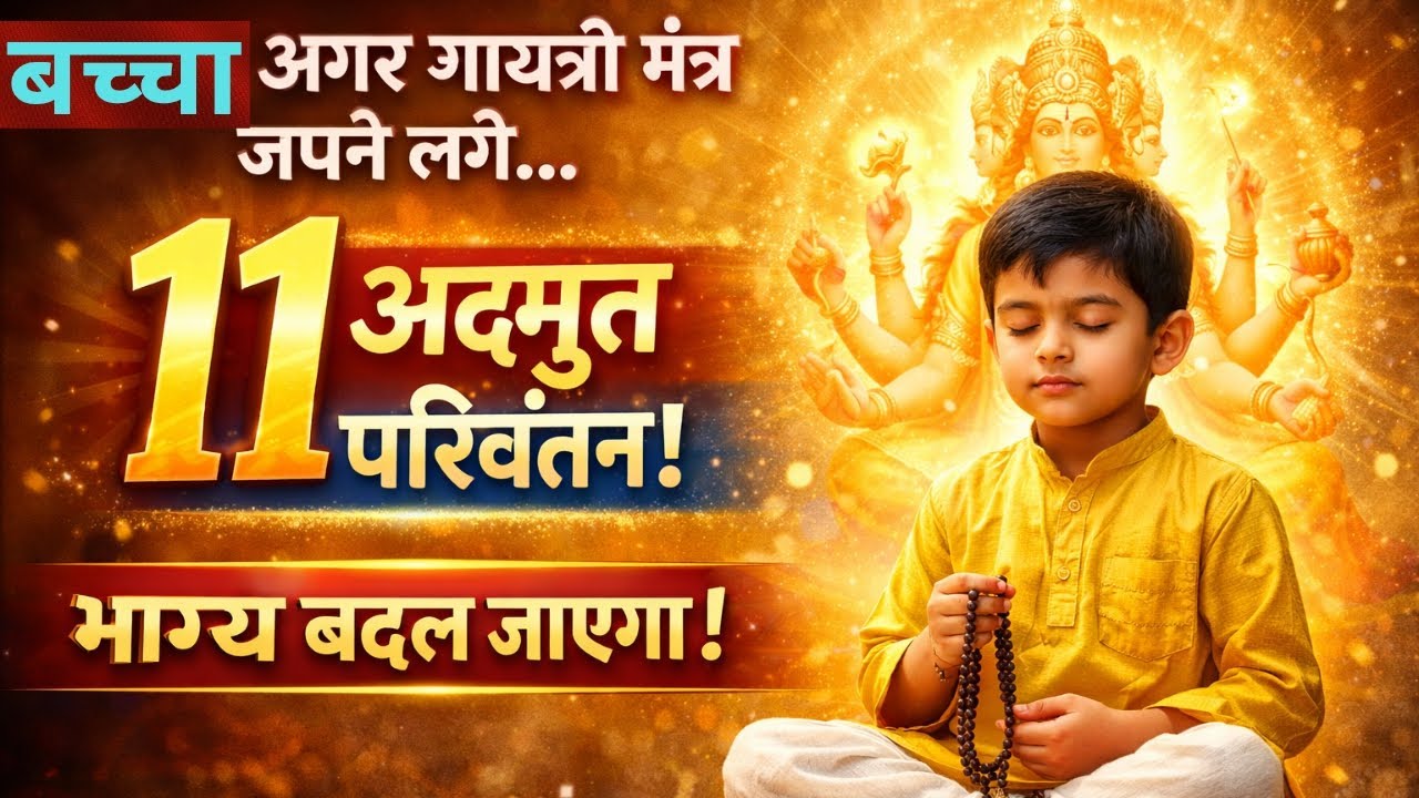 अगर बच्चा खुद Gayatri Mantra जपने लगे तो? | 11 Life Changing Benefits for Children | Bhagya Badlega!