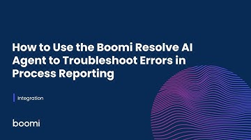 Integration - How to Use the Boomi Resolve AI Agent to Troubleshoot Errors in Process Reporting