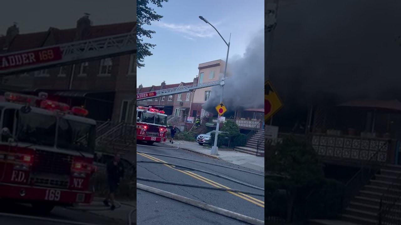 Fire on Brighton beach (Corbin pl. ) 10.14.2021 New York