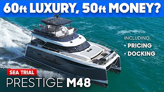See What Makes This Multihull So Different! Prestige M48 Yacht Tour & Review