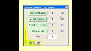 Demonstration of the Vocabulary Counter data collection tool - eCOVE Observation Software