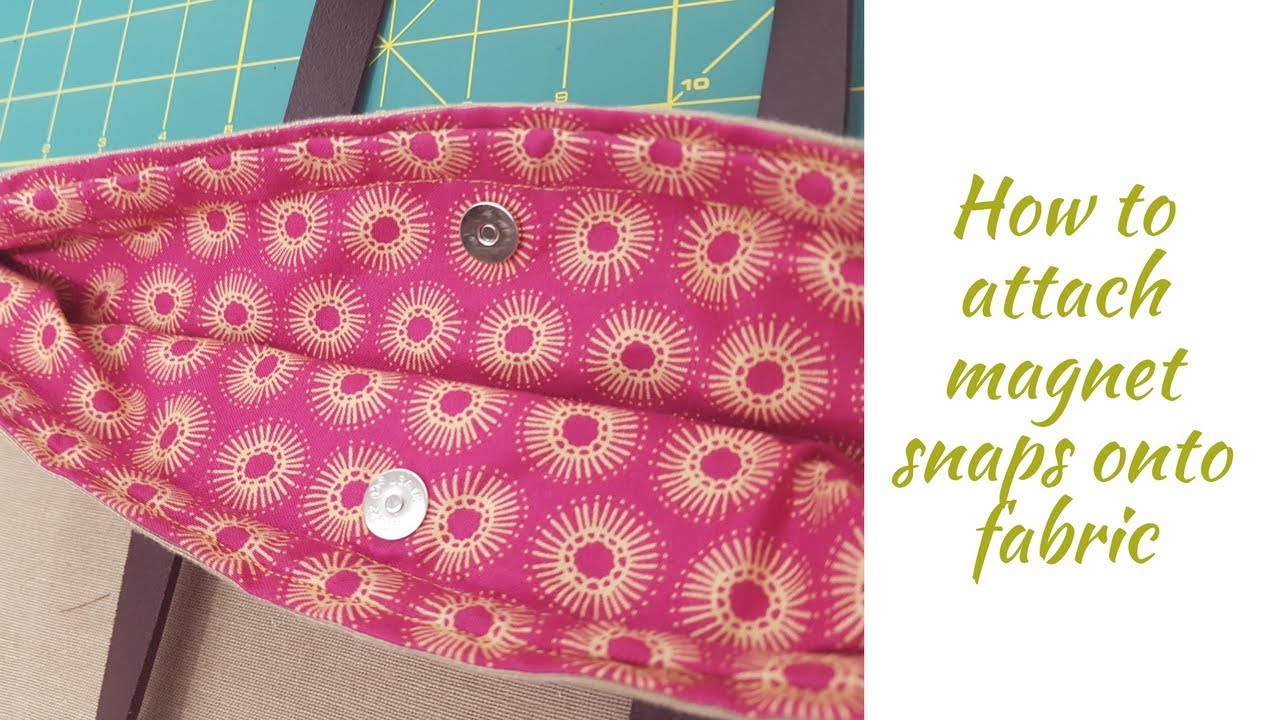 How To Install Magnetic Snaps On Purses 