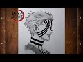 How to draw akaza | step by step | Demon slayer
