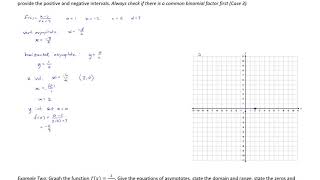 MHF 4U Section 5.3 Graphs of Rational Functions