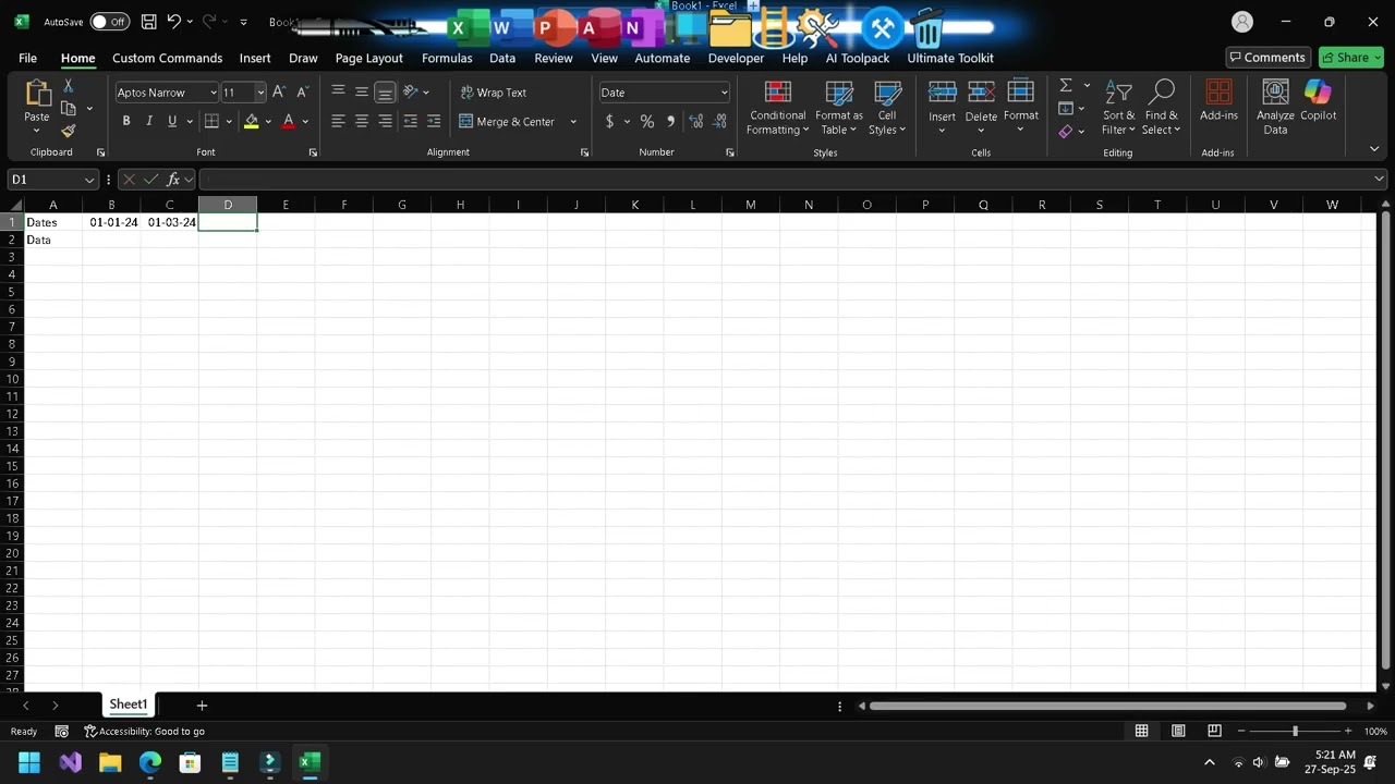 在 Excel 中按多个条件从左到右排序