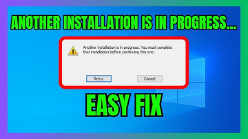 Fix -Another Installation is in Progress- Error