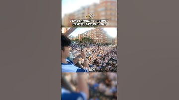 POV: Playing The Trumpet To Thousands Of Spurs Fans In Bilbao #uel