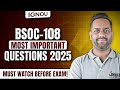 BSOC 108 Question Paper June 2025 Solved | BSOC 108 OneShot Economic Sociology – 90+ Marks or Gone!