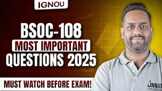 BSOC 108 Question Paper June 2025 Solved | BSOC 108 OneShot Economic Sociology – 90+ Marks or Gone!