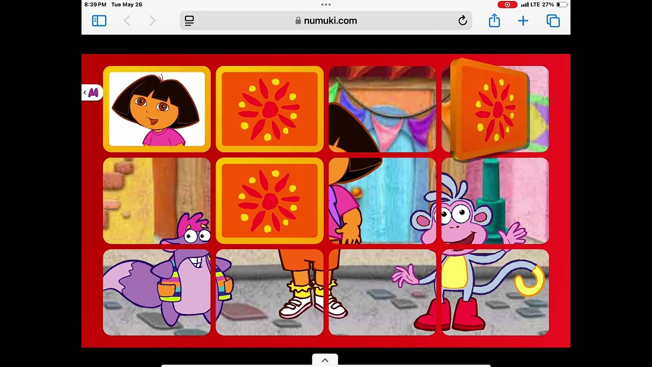 Jae Plays Dora the Explorer Matching Game Level 2 - YouTube