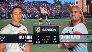 Chaos vs Chrome | Faceoff Highlights | Mens Lacrosse | 8/6/22 | Connor Farrell vs Max Adler