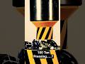 Crushing 100 Tons of Battery with Hydraulic Press #shorts