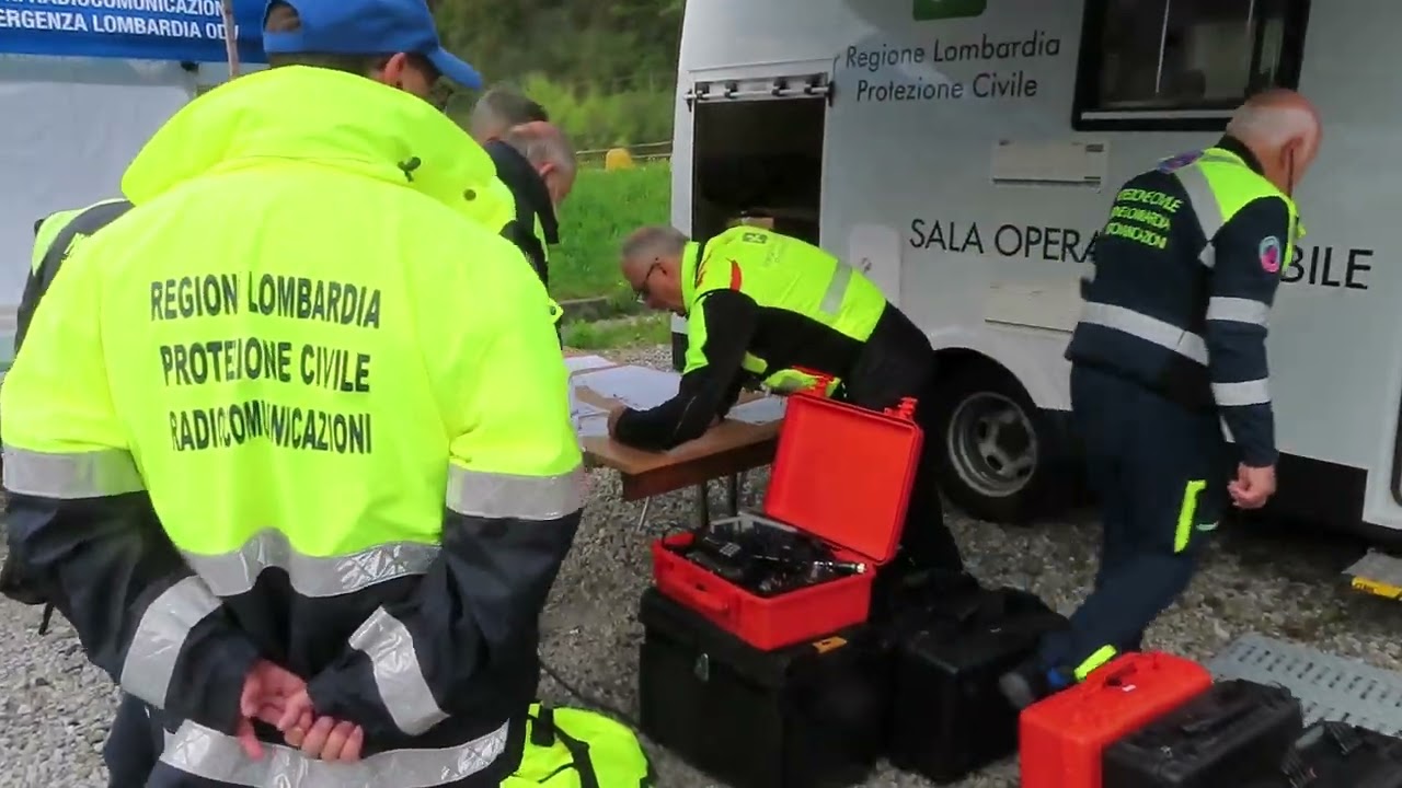 Protezione Civile, TLC Colonna Mobile Lombardia: esercitazione del 29/30 aprile 2022