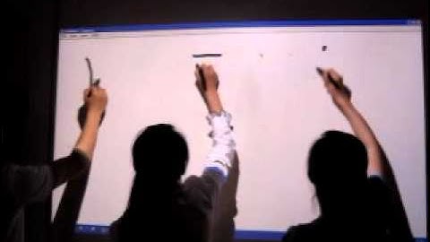 Gloview 3D Touch Portable Interactive Whiteboard IWBs, Multi Writing Demo