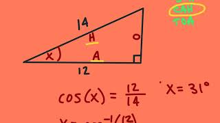 GEOMETRY - UNIT 6 - SECTION 5 - SOLVING FOR ANGLE MEASURES OF RIGHT TRIANGLES