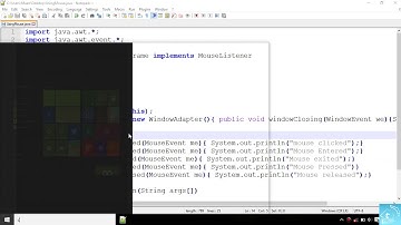 43. AWT: Using  MouseListener | Hindi | Tech-Gram |