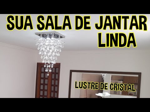COMO INSTALAR LUSTRE DE CRISTAL | SUA SALA DE JANTAR LINDA | DEBBY ARTES LUSTRES | GDR PRÓ