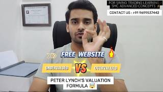 📉 Peter Lynch’s Secret Stock Valuation Formula Explained | Find Undervalued vs Overvalued Stocks 🔑💰