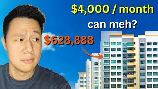 How much INCOME to AFFORD a 4 ROOM RESALE HDB?