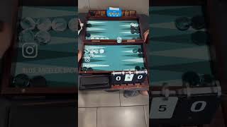 Bob vs Dany - EPIC #Backgammon CLASH [Point Works board]! 🎲🎲