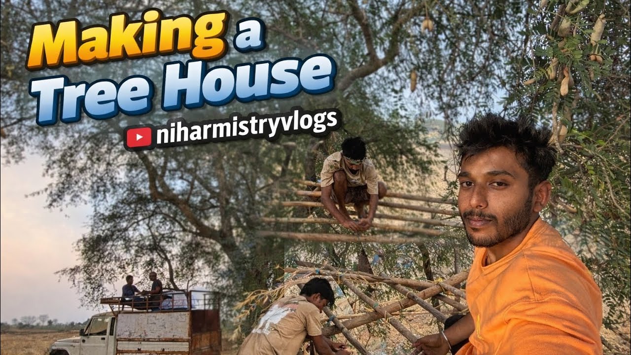 Making a tree 🌳 house 🏠 in my village | Malkangiri | Odisha #treehouse #friends #odisha #memories 
