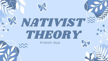 Nativist Theory of Language: Noam Chomsky Explained in 2 Minutes