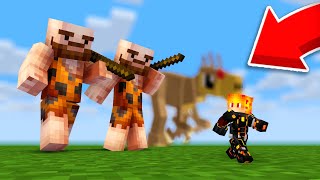 ПЕЩЕРНЫЙ ЧЕЛОВЕК ЧУТЬ НЕ УБИЛ МЕНЯ В МАЙНКРАФТ  - 100% ТРОЛЛИНГ MINECRAFT ЛОВУШКА ДИНОЗАВРЫ