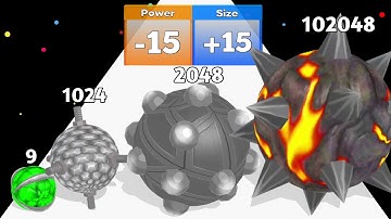 Hopping Ball Run - Level Up Ball, Max Level ASMR GAMEPLAY Part 2