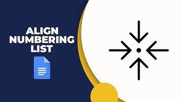 How to align numbering list in Google Docs document
