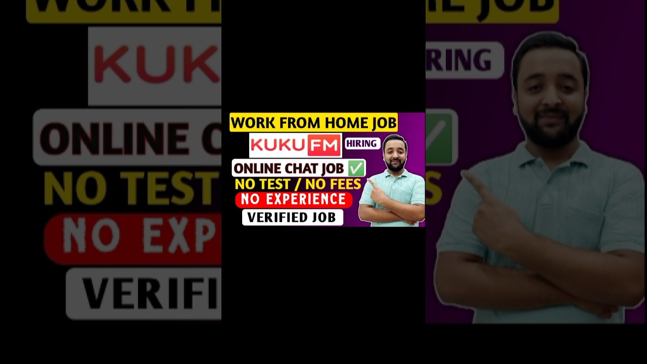 KUKU FM Work From Home Job 2025 | Chat Support Job | Online Jobs At Home | Verified WFH Remote Jobs