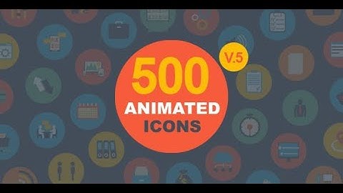 Flat Animated Icons Pack Video - After Effects Projects