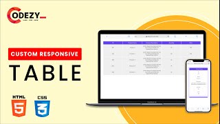 Custom Responsive Table Design: HTML & CSS Tutorial Wealth
