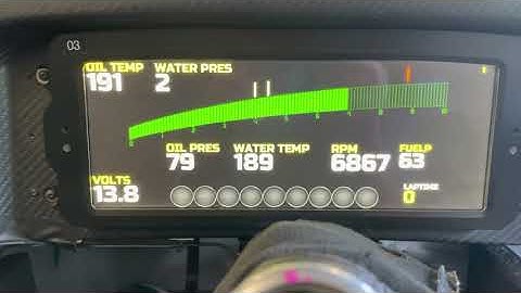 NASCAR Chassis Dyno Run, Cup car for Daytona, display panel in the car ,