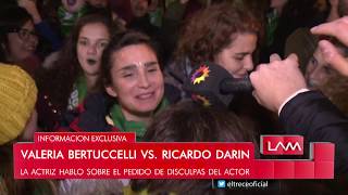 Valeria Bertuccelli se llamó al silencio cuando se le preguntó por Darín