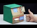 How to make ATM Piggy Bank - Mini ATM Machine