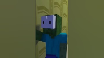 SCP-096 CHASE HEROBRINE. #shorts #minecraft