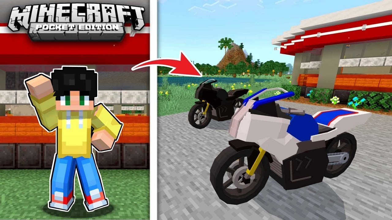 NANALO AKO ng BIG BIKE na BMW sa BAGONG CITY sa Minecraft PE