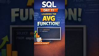 Day 11 SQL Tutorial | AVG Function Explained in 1 Minute 🔥 #sql #avgfunction