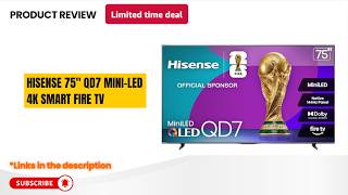 Hisense 75” QD7 Mini-LED 4K TV Review (2026) | 144Hz Gaming, Dolby Vision, Fire TV – Worth It?