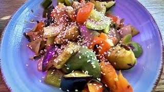 chinese aubergine salad     سلطه باذنجان صيني