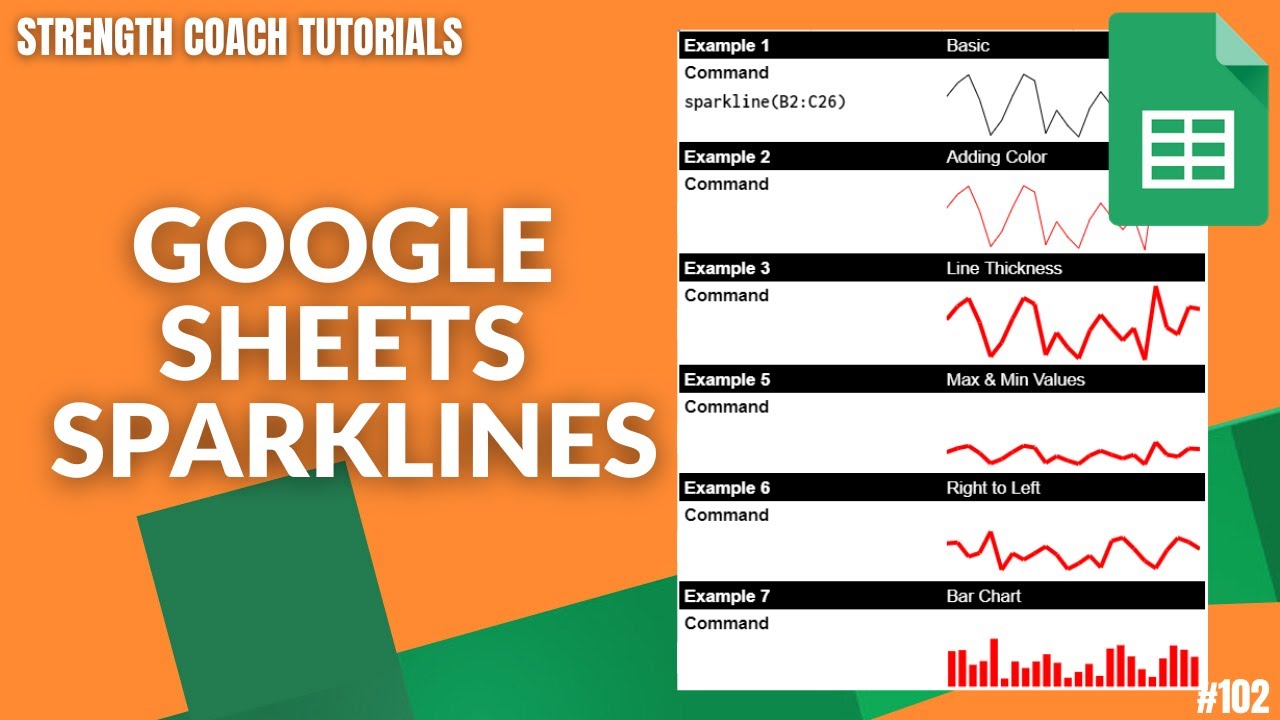 How To Use Sparklines In Google Sheets YouTube How To Use Sparklines In Google Sheets YouTube