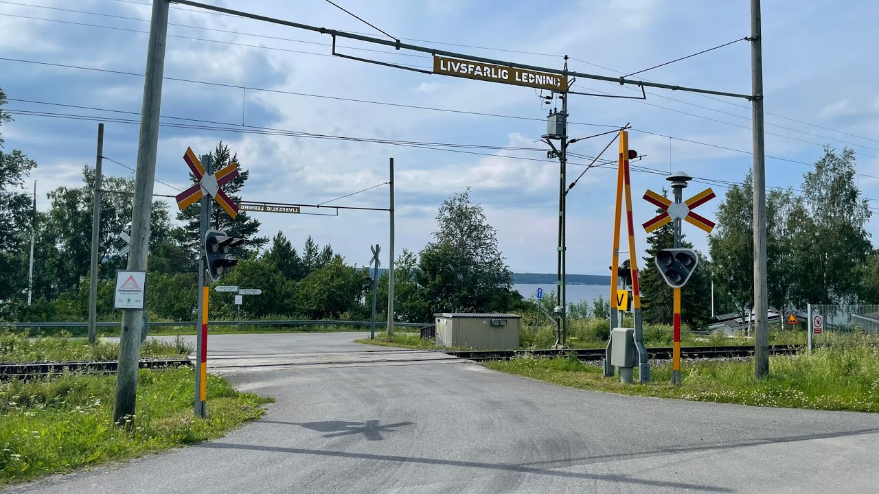 Järnvägsövergång Ås // Railroad crossing (Sommaren 2025)