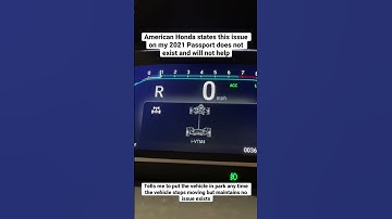 2021 Honda Passport Transmission System Problem