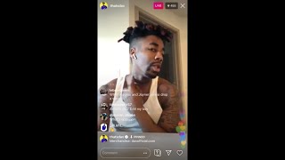 Dax talks about his tattoos on Instagram live-stream