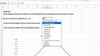 Statistics - Normal Distr. Find zscore screenshot 3