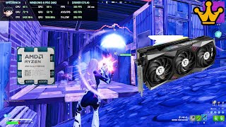 RYZEN 7 9800X3D + RTX 3060TI | Fortnite | Solo Scrims Benchmark | Performance Mode