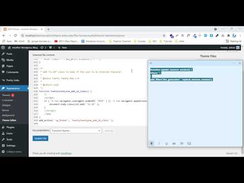 How To Remove WordPress Version Number
