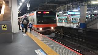 JR武蔵野線しもうさ号＠大宮 / JR East Musashino line train at Omiya station, Saitama