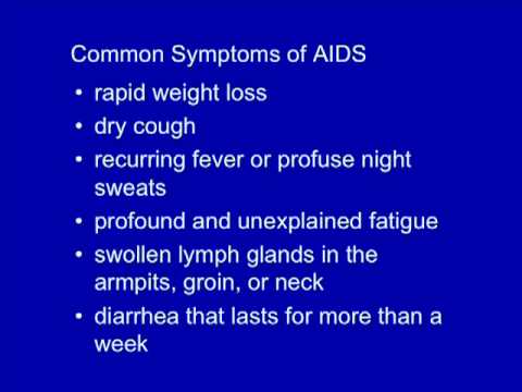 Do I Have AIDS? Signs and Symptoms of AIDS - YouTube